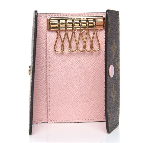 louis vuitton 6 key holder rose ballerine